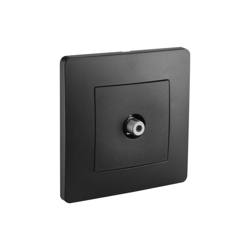 Prise à encastrer caly 1 pièce(s) prise type f caly noir à encastrer - debflex