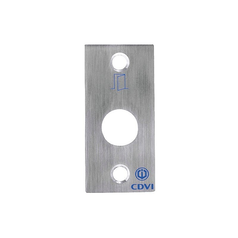 Bouton poussoir choc 1 pièce(s) plaque inox seule ø19 mm - cdvi