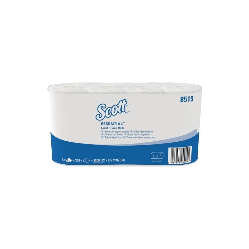 2 PACKS De Papier Toilette Scott 1000, 20 Rouleaux, 1 000