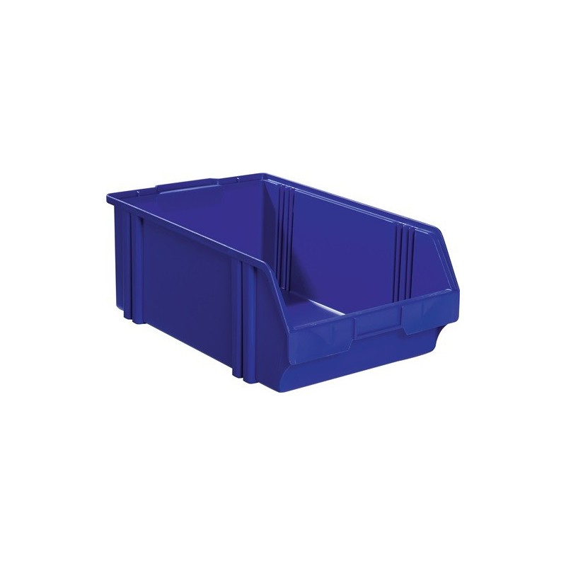 Lot boîte de rangement à ouverture frontale lk la-ka-pe 1 carton(s) de 10 pièce(s) boîte rangement ouv front lk l500/450xl300xh180mm ps bleue - la-ka-