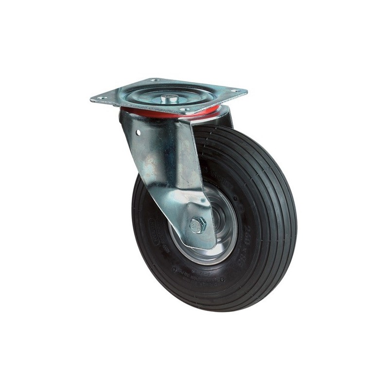 Roue gonflable bs rollen 1 pièce(s) roue gonflable d. de la roue 260 mm cap. charge 130 kg - bs rollen