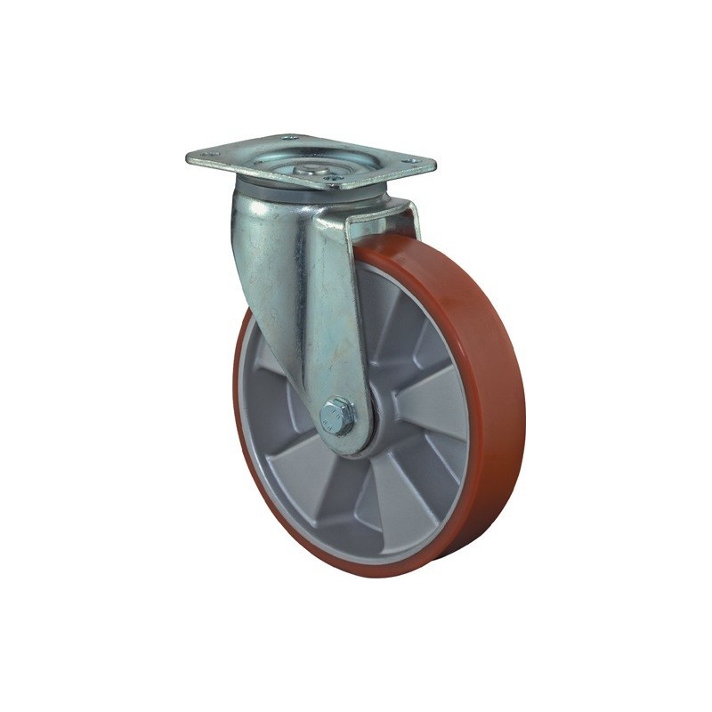 Roulette piv charge lourde l600.b90.150 ø150mm cap 550kg 1 pièce(s) roulette piv charge lourde l600.b90.150 ø150mm cap 550kg - bs rollen