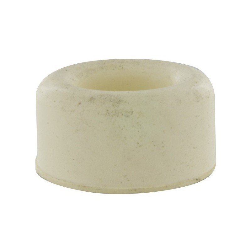 Butée de porte modèle simple 1 sachet(s) de 2 unité(s) butée de porte ø30 x h15 mm - caoutchouc blanc - interges.com