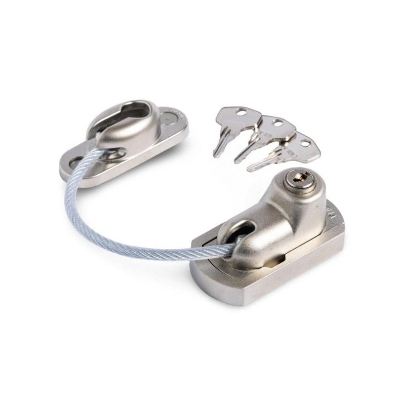 Entrebâilleur de sécurité pour porte vigicable 1 pièce(s) entrebâilleur de porte à vis zamak nickel entrebâilleur de sécurité pour porte vigicable - n