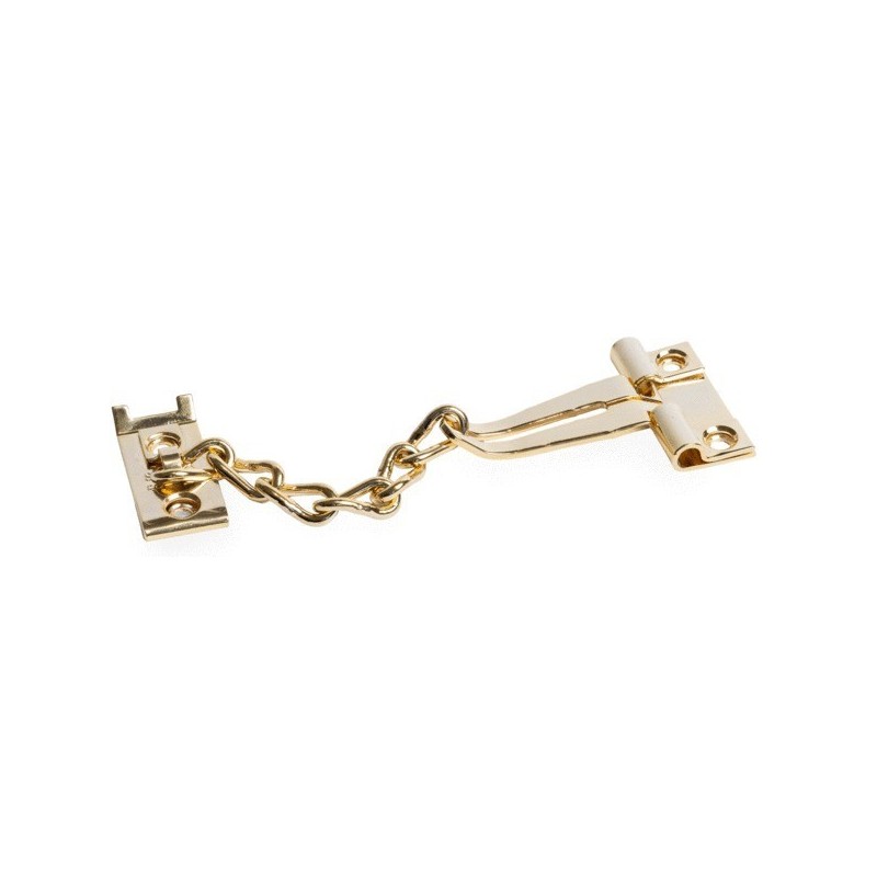 Entrebâilleurs chain 1 pièce(s) acier entrebâilleur de porte à vis doré entrebâilleur de sécurité pour porte chain 175 mm - doré - socona