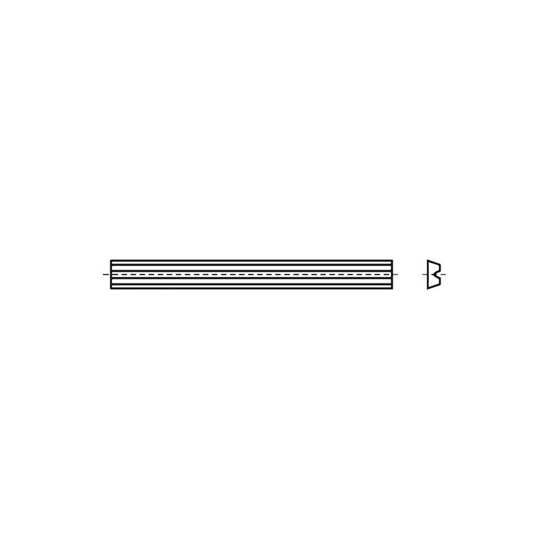 Lot couteau réversible hw-wp 1 carton(s) de 10 pièce(s) couteau réversible hw-wp l80,5mm l5,9mm épaiss.1,2mm - nw