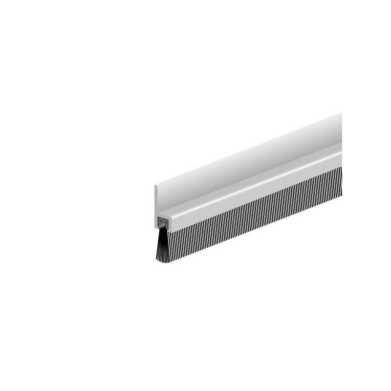 Bas de porte garage en aluminium avec brosse ibs bas de porte garage alu. ibs-31 300 cm 1 pièce(s) - france calfeutrage