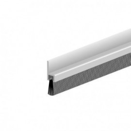 Bas de porte garage en aluminium avec brosse IBS