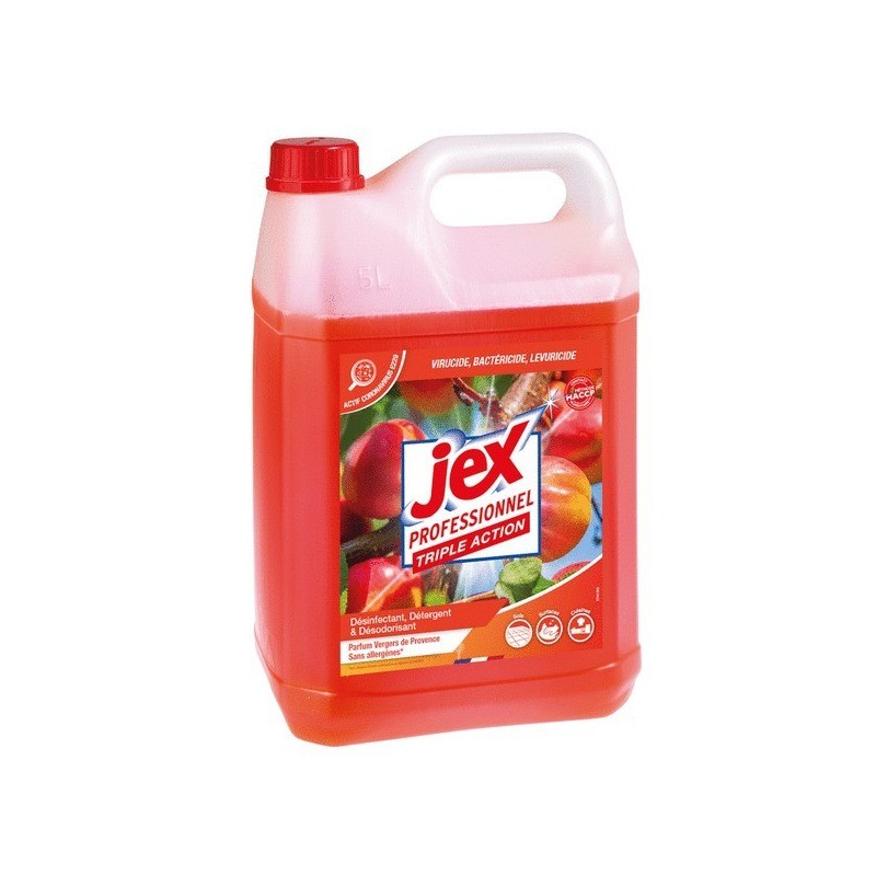 Nettoyant désinfectant triple action 1 bidon(s) de 5 litre(s) bouteille nettoyant nettoyant triple action - vergers de provence vergers de provence -