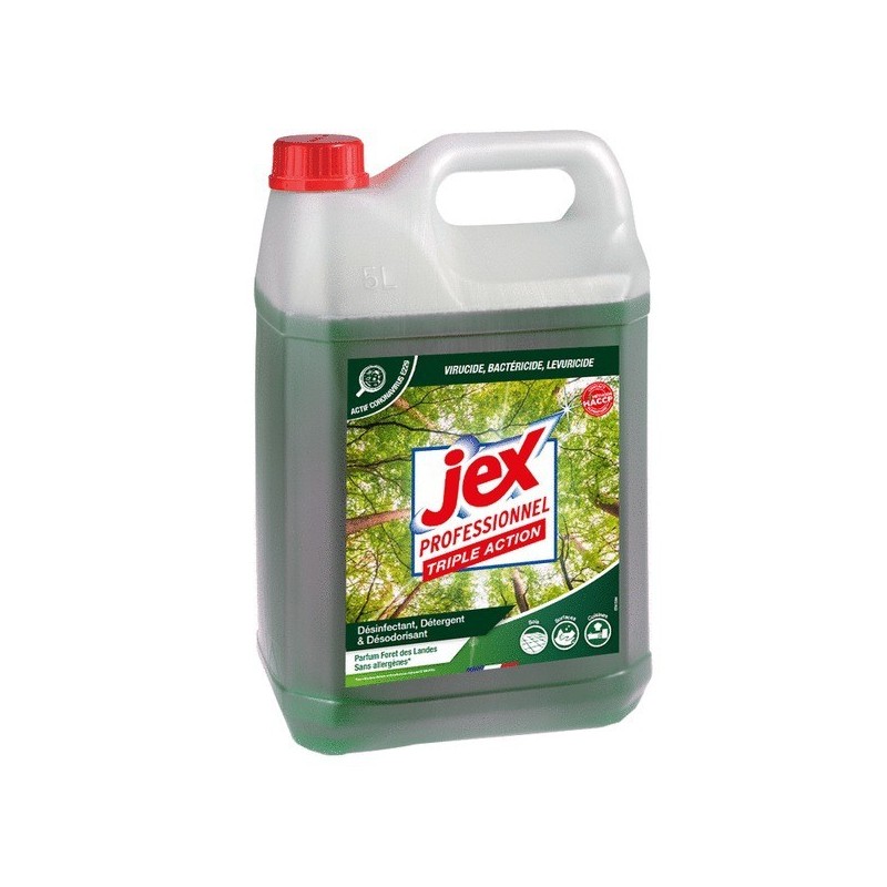 Nettoyant désinfectant triple action 1 bidon(s) de 5 litre(s) bouteille nettoyant nettoyant triple action - forêt des landes forêt des landes - jex