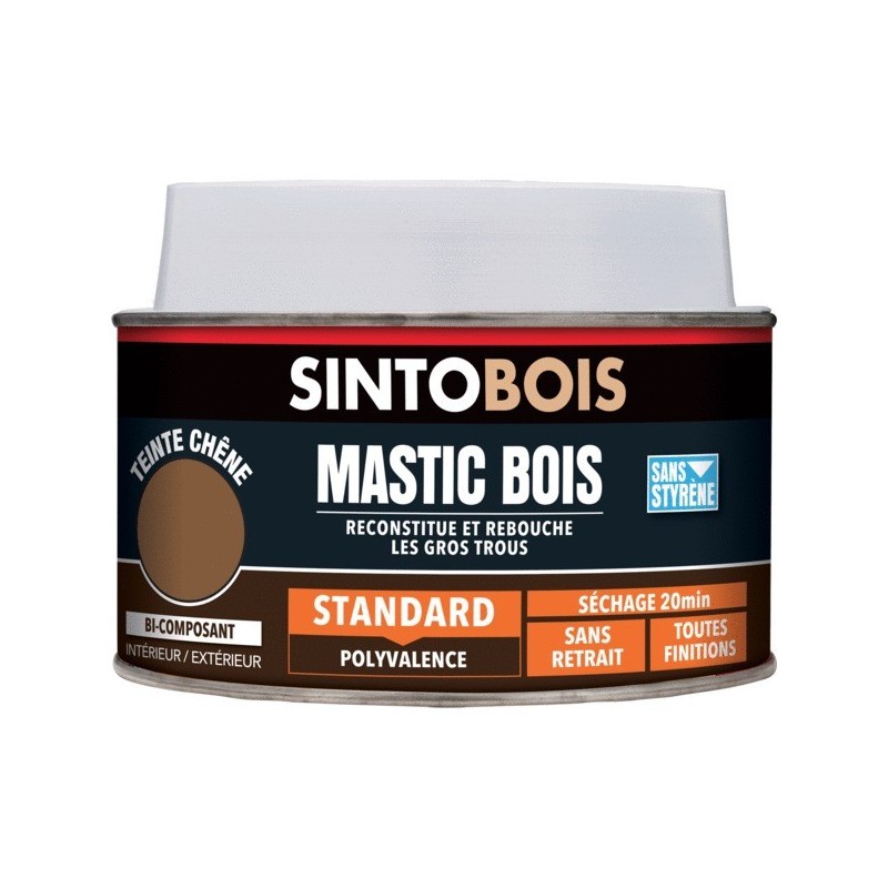 Mastic bois standard bi-composant mastic à bois sapin 1 pot(s) de 198 millilitre(s) - sinto