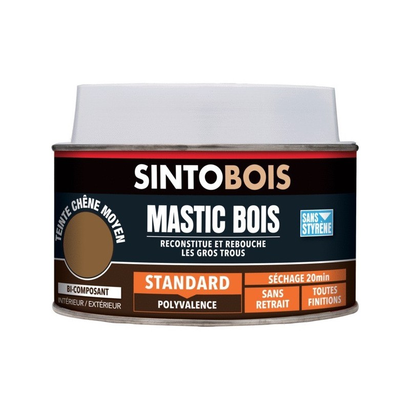 Mastic bois standard bi-composant mastic à bois chêne moyen 1 pot(s) de 1090 millilitre(s) - sinto