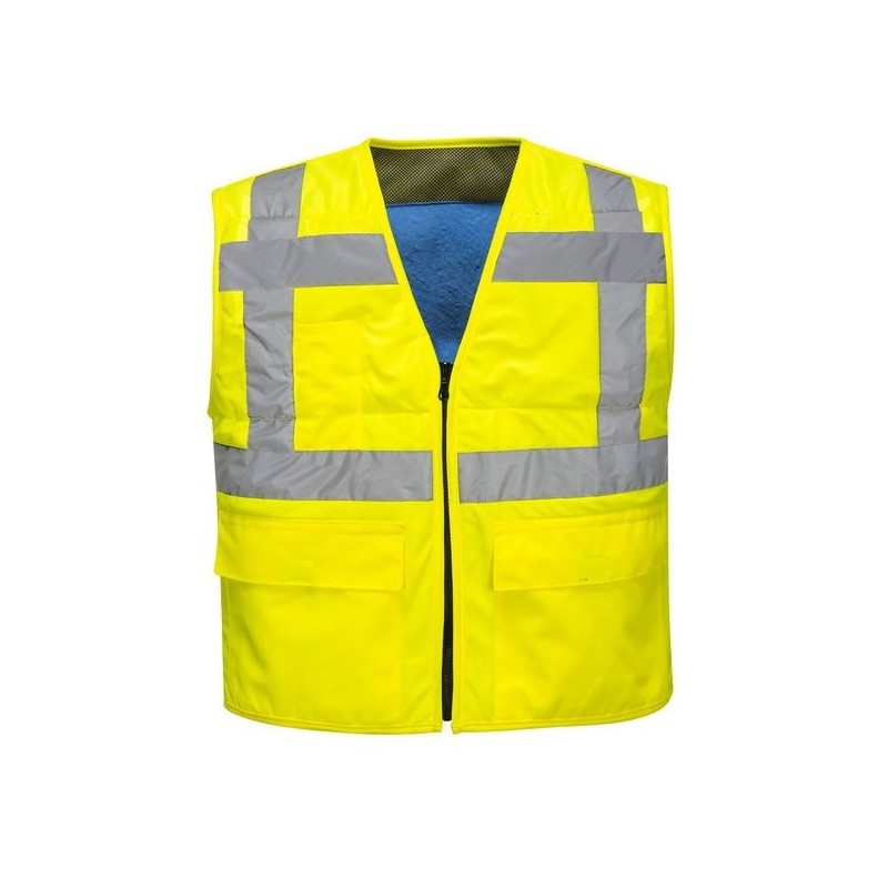 Gilet hv rafraîchissant gilet hv rafraîchissant jaune ts/m gilet s 100 - 200 g polyester jaune 0 1 pièce(s) classe 2 - portwest