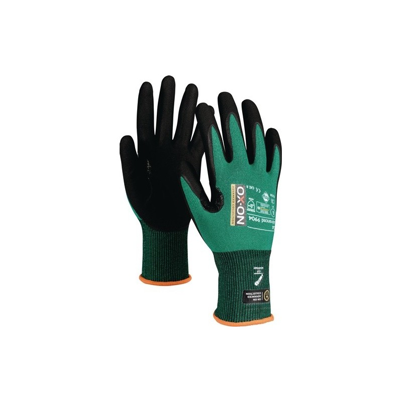 Lot lot gant de protection contre les coupures cut advanced 9904 ox-on 1 carton(s) de 12 paire(s) gant de protection contre les coupures cut advanced