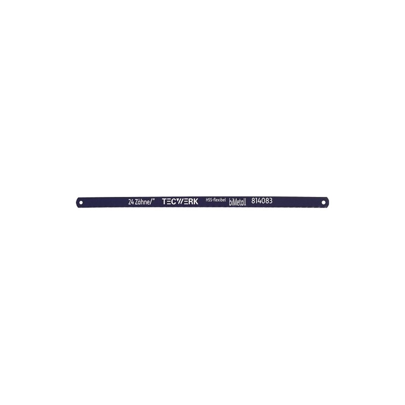 Lame scie métaux hss longueur 300 mm 1 carton(s) de 100 pièce(s) lame scie métaux hss longueur 300 mm - tecwerk