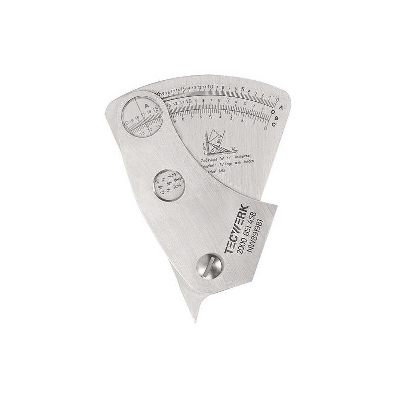 Gabarit spécial pour cordon soudure précision lecture 0,1 mm 1 pièce(s) gabarit spécial pour cordon soudure précision lecture 0,1 mm - tecwerk