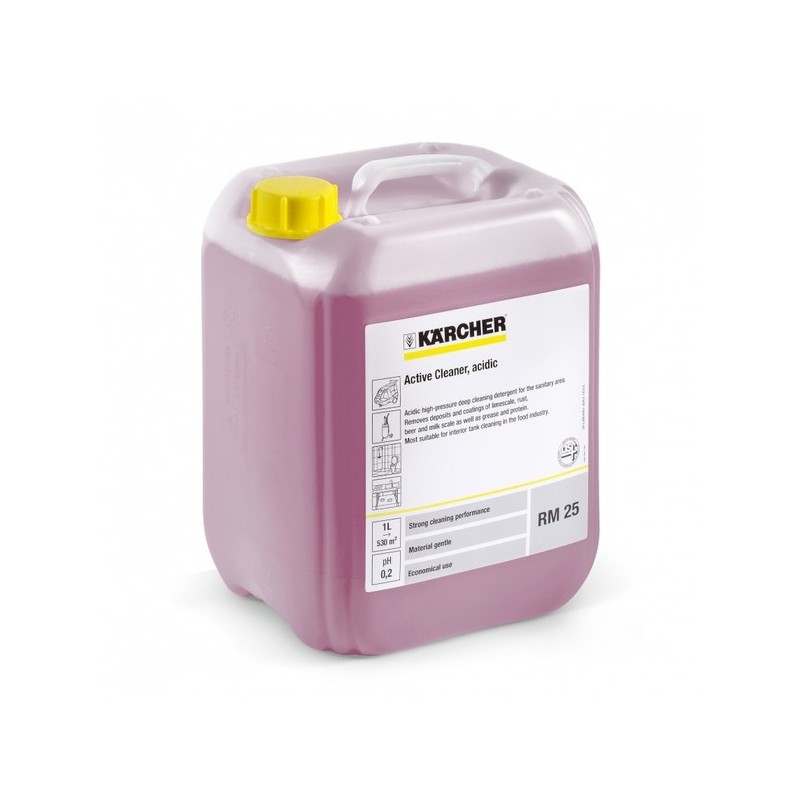 Détergent actif acide rm 25 asf détergent actif acide rm 25 asf 1 bidon(s) de 10 litre(s) - karcher