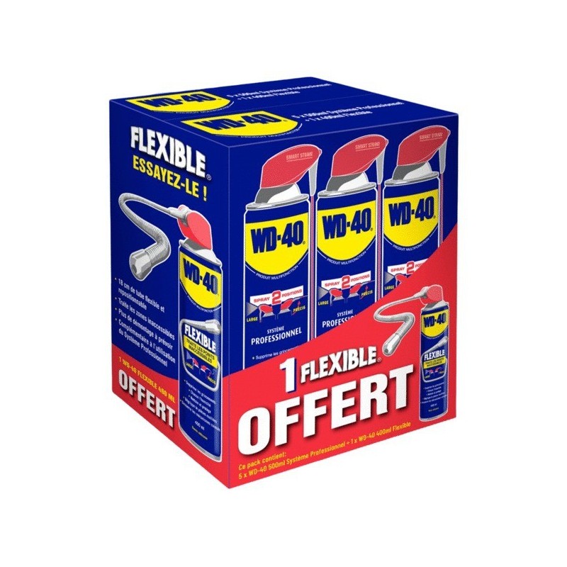 Pack aérosols multifonction wd-40 pack aérosols multifonction wd-40 1 pack(s) de 6 aérosol(s) - wd 40 company