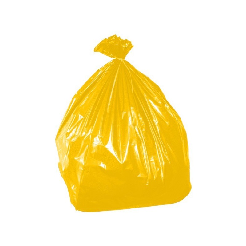 Sacs poubelle 110 litre(s) jaune 1 rouleau(x) de 25 sac(s) sac poubelle 110l 36 µ - jaune 36 µ - ets alain compas sas