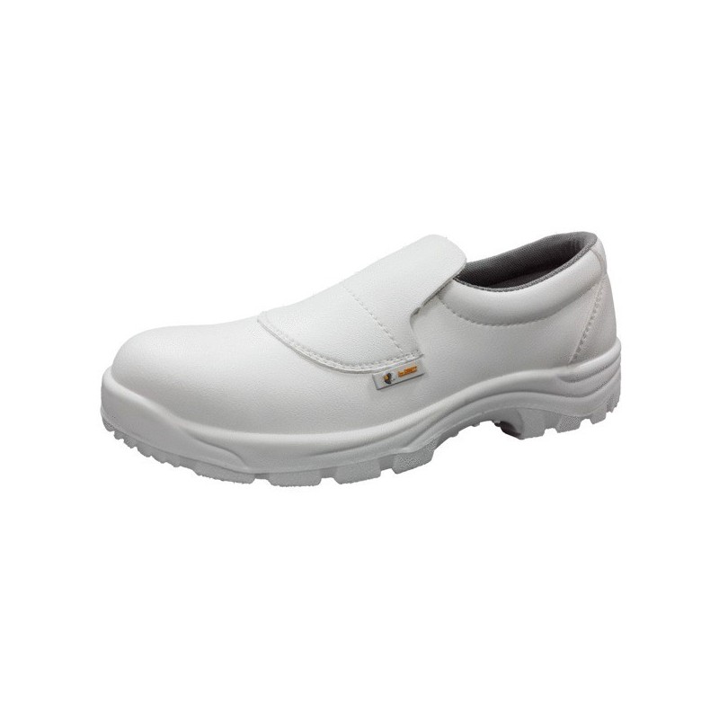 Mocassin ceres bas 40 src - résistance au glissement sols acier et céramique acier microfibre pu simple densité sans insert 1 paire(s) mocassin blanc