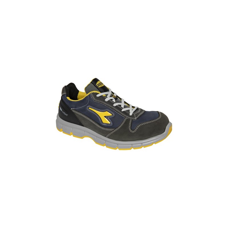 Chaussures de sécurité basses run ii nouvelle génération chaussures de sécurité basses run ii gris/bleu t41 textile bas 41 pu double densité acier cui