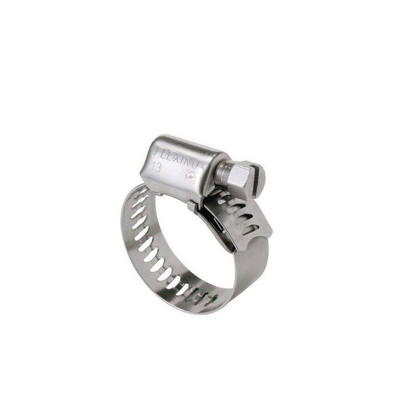 Collier flexinox à bande ajourée - inox aisi 304 collier flexinox à bande ajourée inox fx 13 024-036 1 boîte(s) de 25 pièce(s) 13 mm ajourée inox 24-3