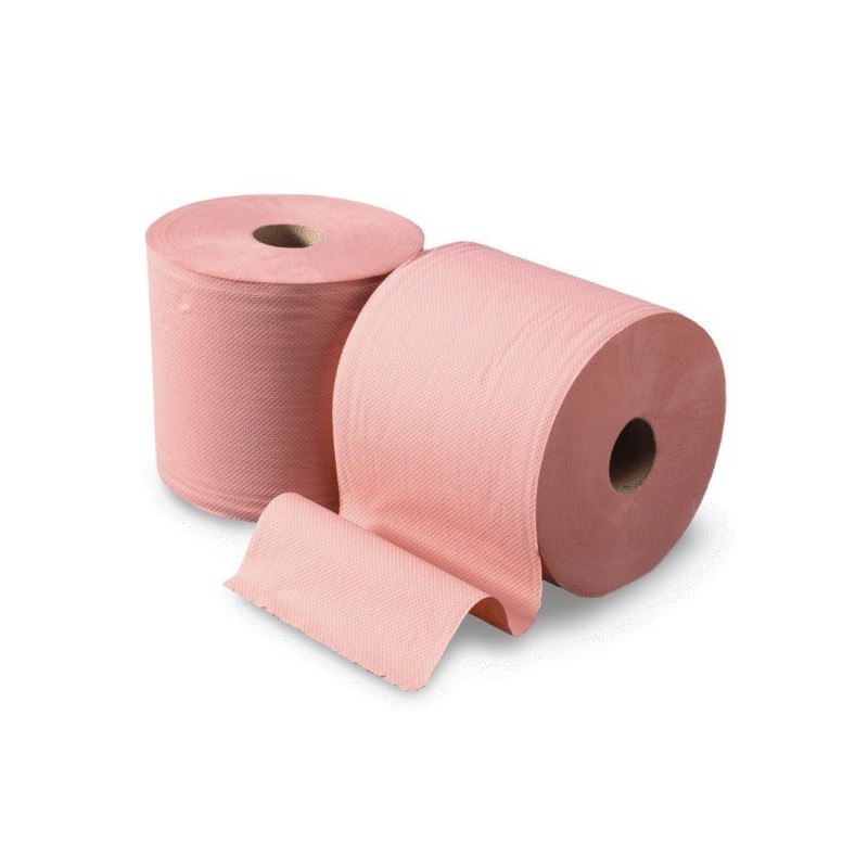 Bobines de ouate économiques bobines de ouate gaufrées chamois 1 lot(s) de 2 bobine(s) chamois rouleau pour distributeur 1000 - ets alain compas sas