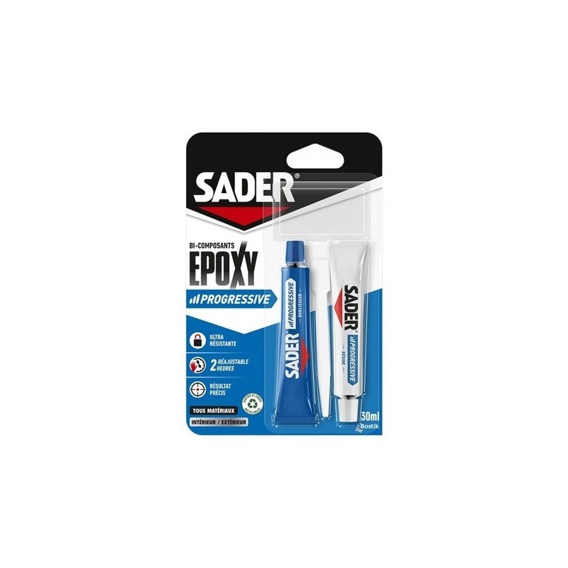 Colle époxy progressive colle époxy progressive liquide plus de 10 minutes epoxy manuelle sans charges béton/maçonnerie, bois et dérivés, céramique et