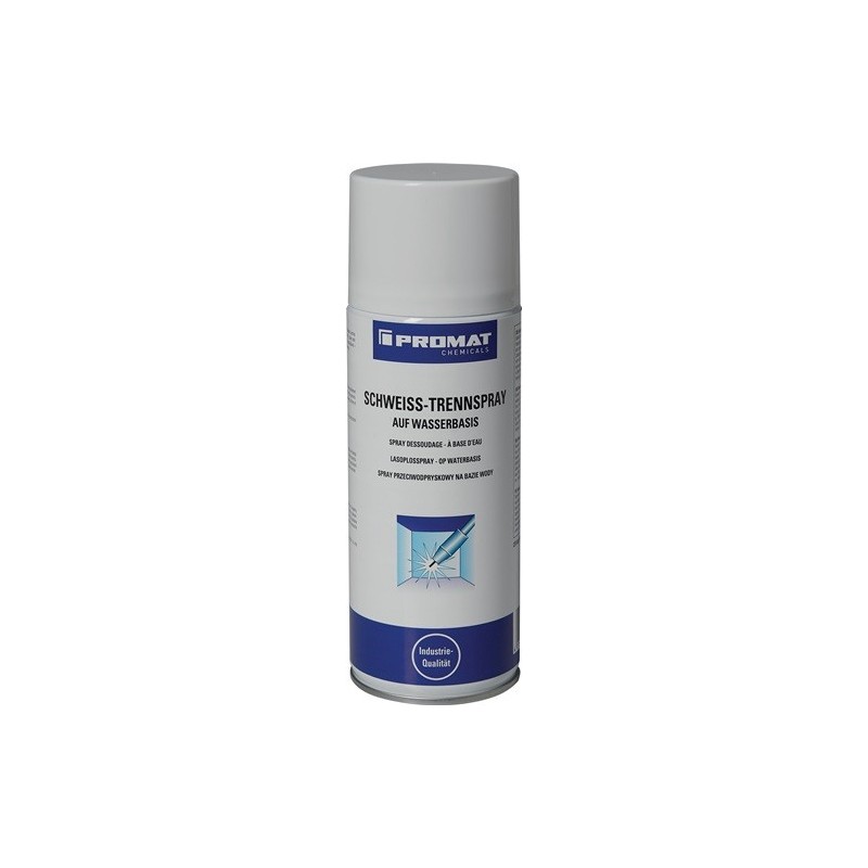 Spray séparateur de soudure à base d'eau 400 ml 1 carton(s) de 12 pièce(s) spray séparateur de soudure à base d'eau 400 ml - promat chemicals
