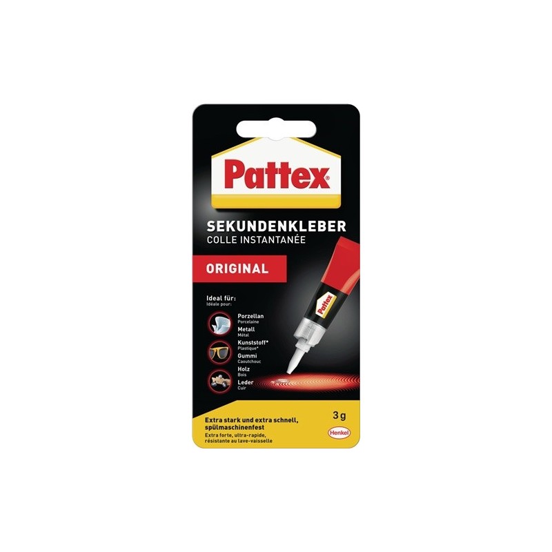 Lot colle instantanée liquide classic pattex 1 carton(s) de 12 pièce(s) colle instantanée liquide classic 3 g - pattex