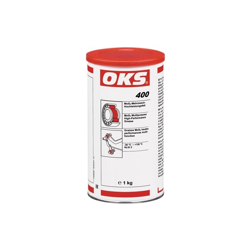 Lot graisse haute performance mos2 oks 400 oks 1 carton(s) de 10 pièce(s) graisse haute performance mos2 400 noire 1 kg boîte - oks