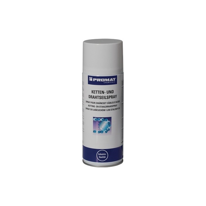 Spray pour chaînes/câbles métalliques jaunâtre 1 carton(s) de 12 pièce(s) spray pour chaînes/câbles métalliques jaunâtre - promat chemicals
