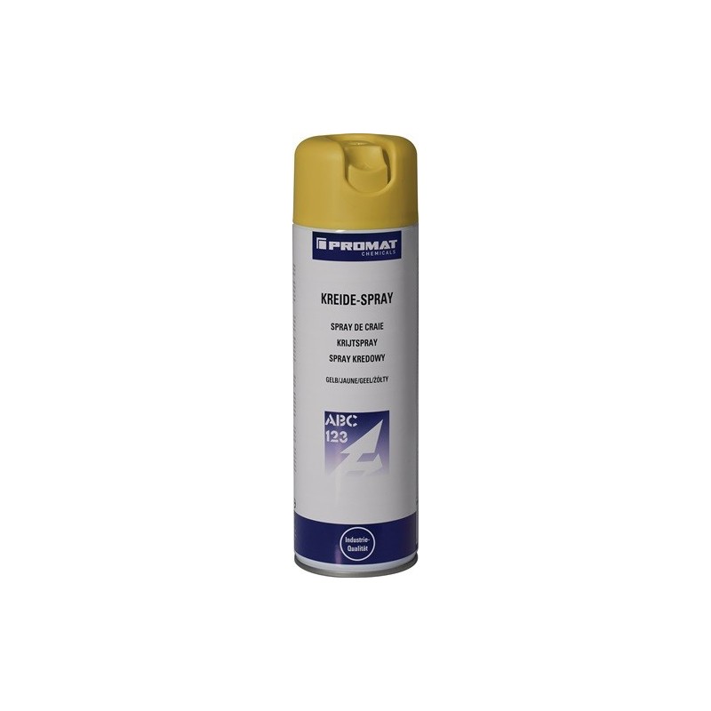 Lot spray à craie promat chemicals 1 carton(s) de 6 pièce(s) spray à craie jaune - promat chemicals