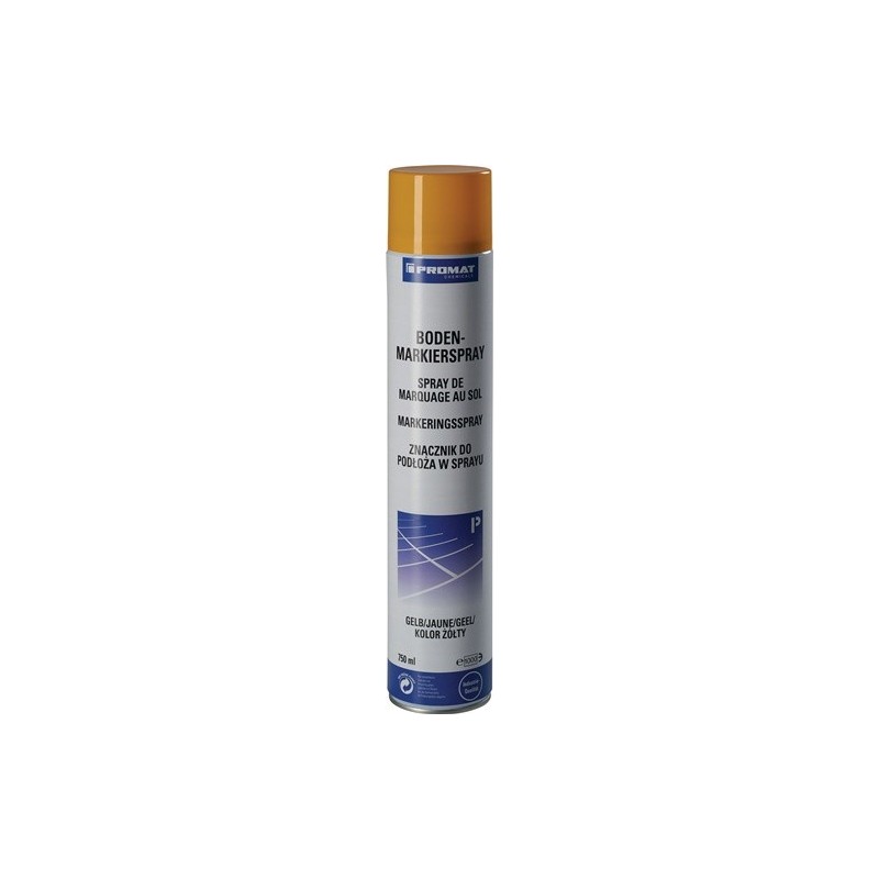 Lot spray de marquage de sol promat chemicals 1 carton(s) de 6 pièce(s) spray marquage sol 750 ml jaune bombe aérosol - promat chemicals