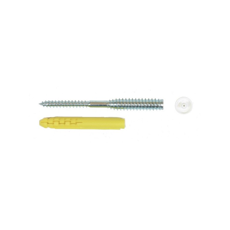 Vis de fixation de menuiseries pvc - top roc pvc 6 mm 150 mm sans charges 1 boîte(s) de 100 pièce(s) intérieur fixation pour ossature et cadre pvc vis