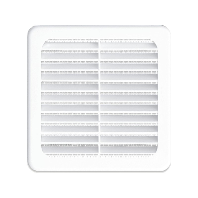 Grilles à clipser grille fixe avec moustiquaire 100 x 100 mm blanche 1 pièce(s) - autogyre