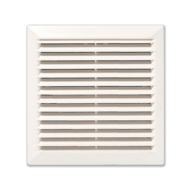 Grilles à clipser grille fixe avec moustiquaire 150 x 150mm blanche 1 pièce(s) - autogyre