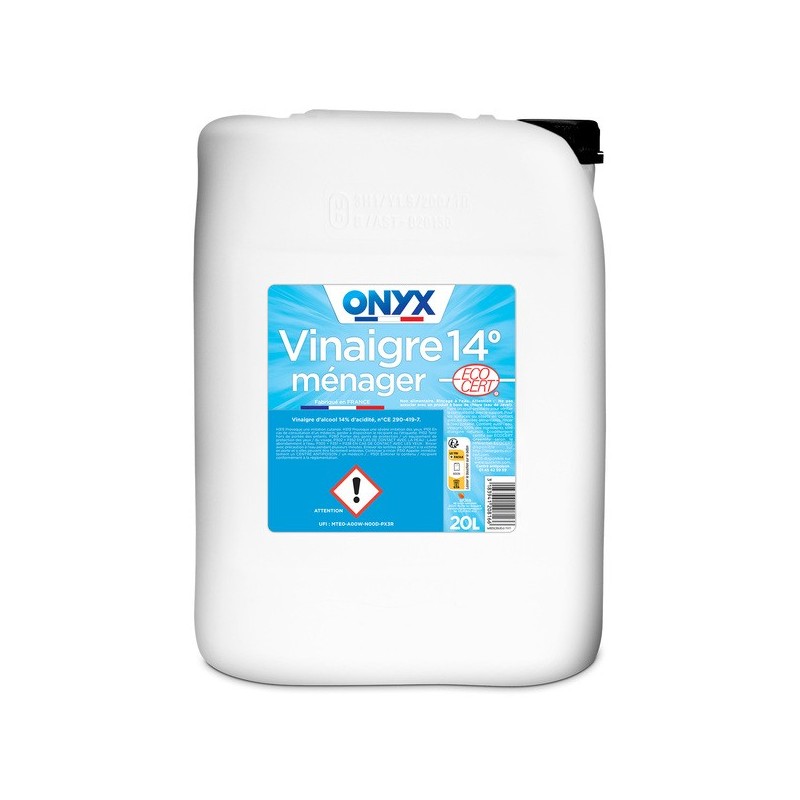 Vinaigre ménager 14° surpuissant 1 bidon(s) de 20 litre(s) bouteille vinaigre blanc vinaigre ménager 14° - onyx