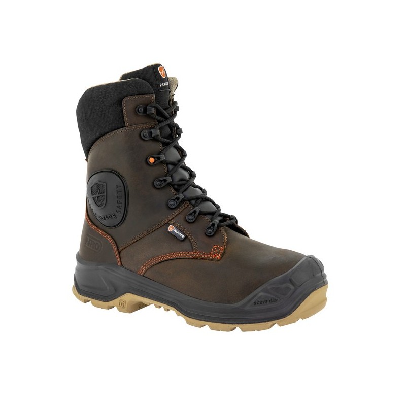 Chaussures hautes narena nouvelle génération chaussures de sécurité hautes narena t45 textile cuir 45 composite haut caoutchouc nitrile, polyuréthane