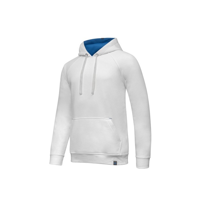 Sweat à capuche luigi l 300 - 400 g entre 1 et 3 coton / polyester sweat 1 pièce(s) blanc, bleu blanc/bleu sweat à capuche luigi blanc/bleu tl - conce