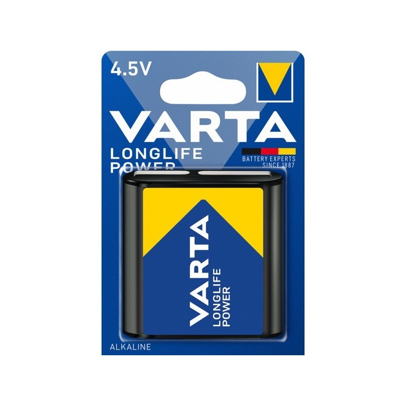 Piles alcaline longlife power alcaline 3lr12 / 4.5v piles alcalines longlife power 3lr12 / 4,5v 1 pièce(s) - varta