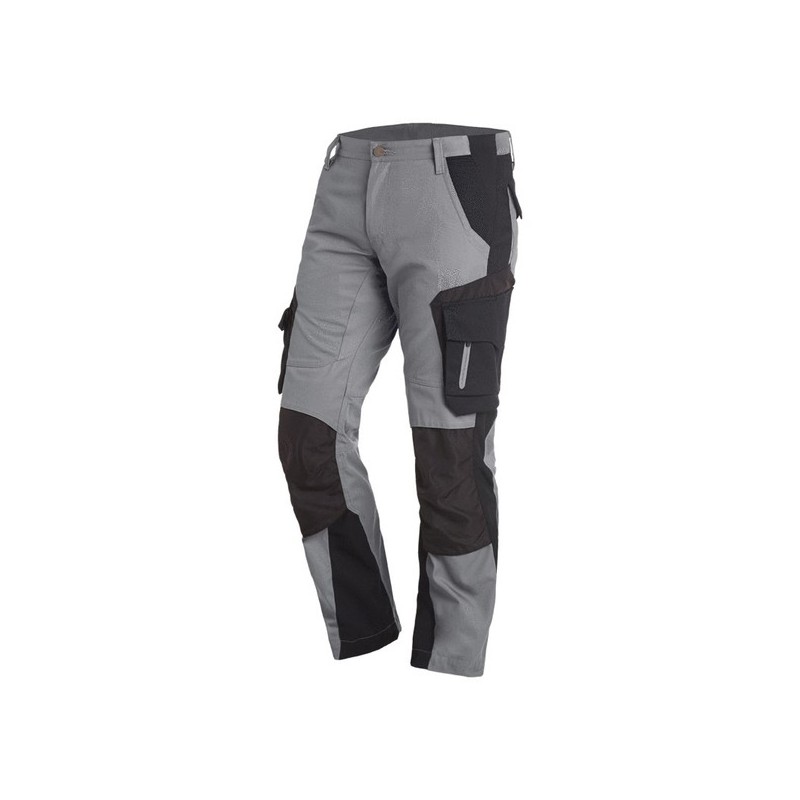 Pantalons florian pantalon florian gris/noir t40 200 - 300 g entre 4 et 6 pantalon 40 coton, polyamide 1 pièce(s) gris / noir gris, noir - fhb origina