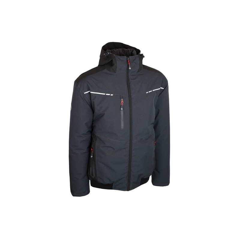 Blouson doublé bolton entre 4 et 6 2xl 100 - 200 g polyester blouson 1 pièce(s) bleu , gris blouson bolton stretch gris/bleu t2xl - singer freres