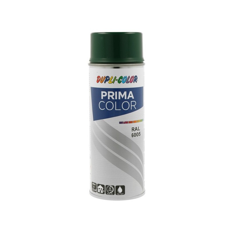 Peinture prima aérosol prima ral 6005 vert mousse supports neufs ou sains courante 2 heure(s) vert 2 m²/l 2 400 ml solvantée intérieur/extérieur 1 aér