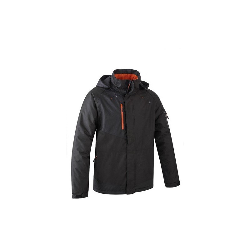 Parka ripstop yuzu ii entre 4 et 6 xl polyester parka 400 - 500 g 1 pièce(s) noir/orange noir, orange parka ripstop yuzu ii noir/orange txl - covergua