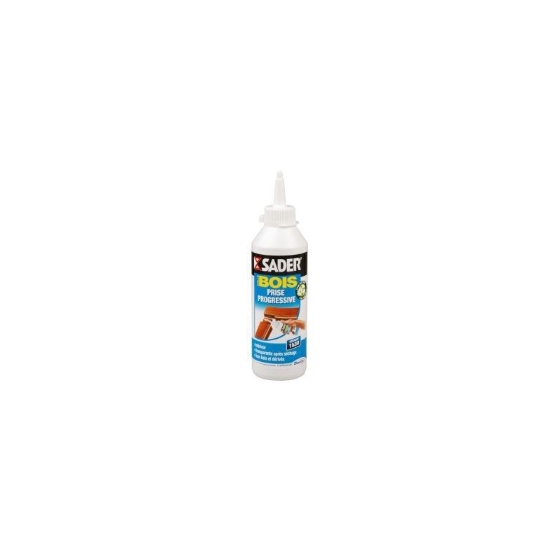 Colle à bois à prise progressive liquide plus de 10 minutes manuelle bois et dérivés a base aqueuse vynilique sans charges 1 biberon(s) de 250 gramme(
