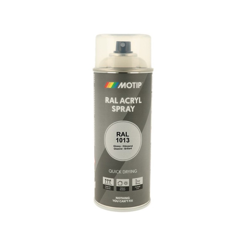 Peinture industrial aérosol peinture acry. ral 1013 blanc perle brillant supports neufs ou sains courante 2 heure(s) blanc solvantée intérieur/extérie