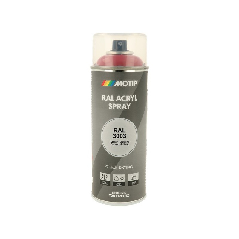 Peinture industrial aérosol peinture acry. ral 3003 rouge rubis brillant supports neufs ou sains courante 2 heure(s) rouge solvantée intérieur/extérie