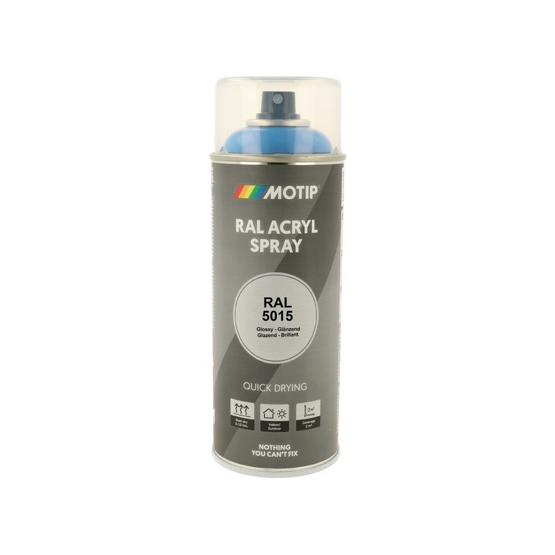 Peinture industrial aérosol peinture acry. ral 5015 bleu ciel brillant supports neufs ou sains courante 2 heure(s) bleu solvantée intérieur/extérieur