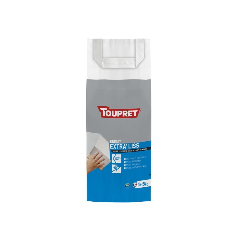 Enduits de lissage extra'lissage en poudre enduits de lissage extra'lissage en poudre 8 heure(s) 1 sac(s) de 5 kilogramme(s) lissage poudre multisuppo